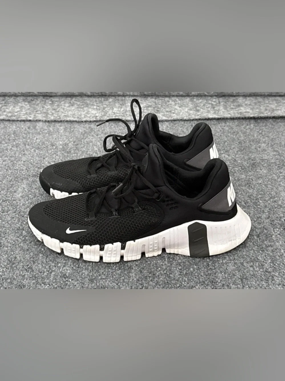 Nike Free Metcon 4 Black White Training Shoes Mens Size 11.5 CT3886-010 - Picture 2 of 16